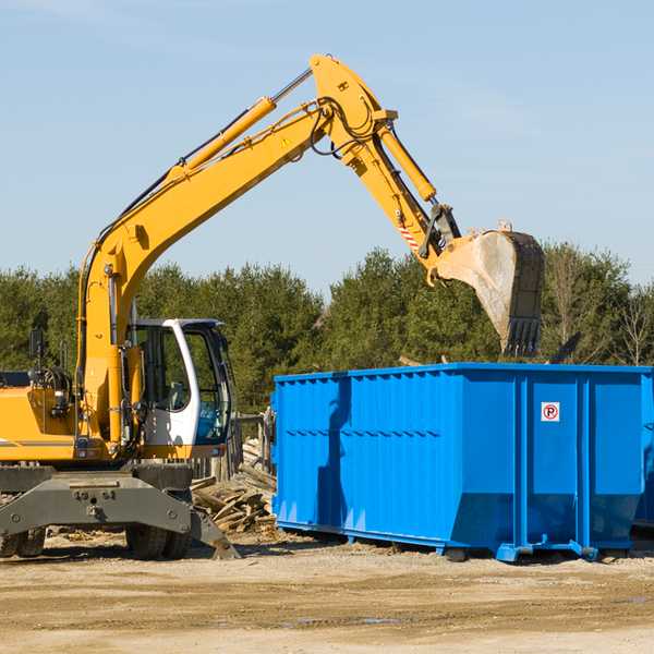 what size residential dumpster rentals are available in Jasper Texas